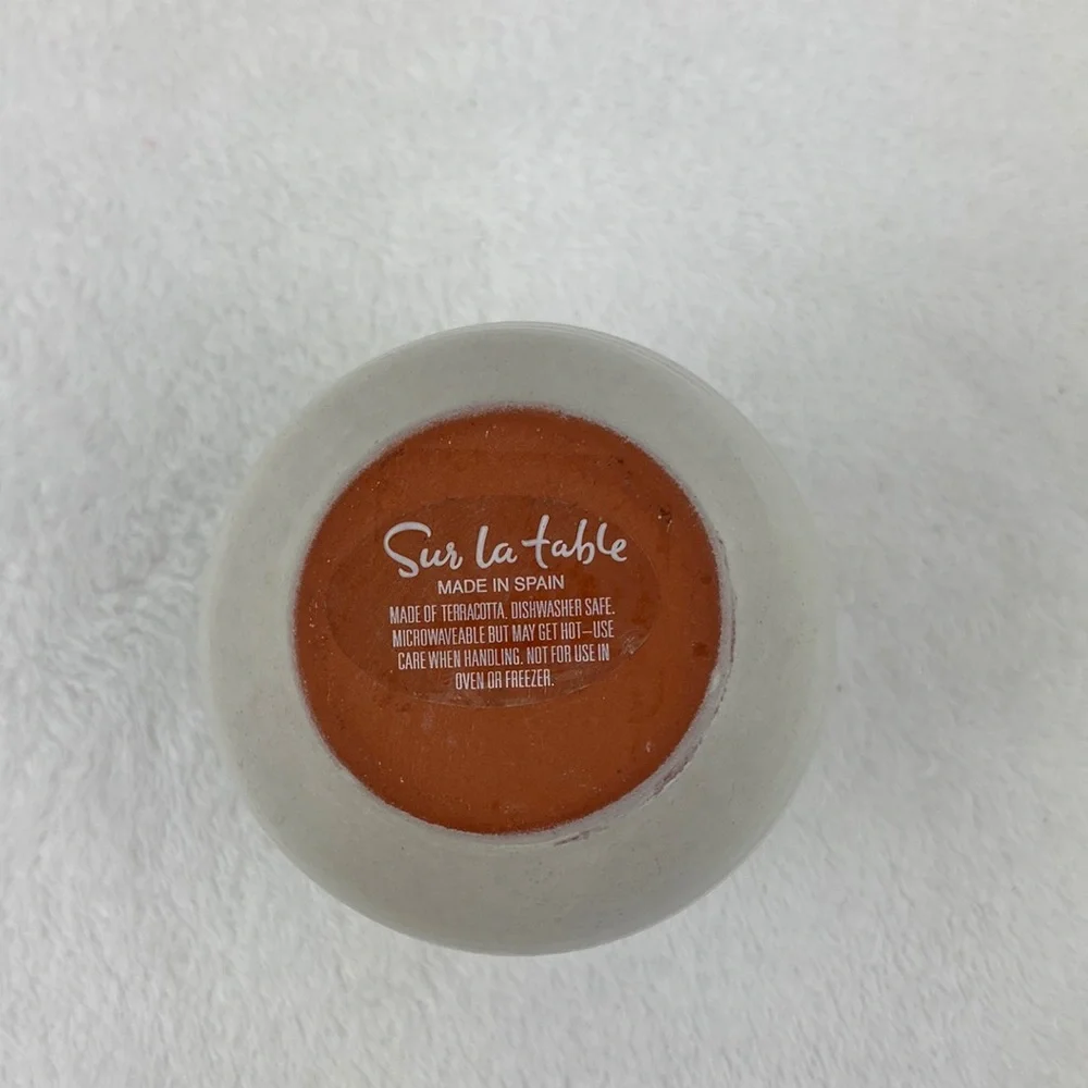 Sur la Table Petite Glazed Terracotta Jar with Spout 8 oz.